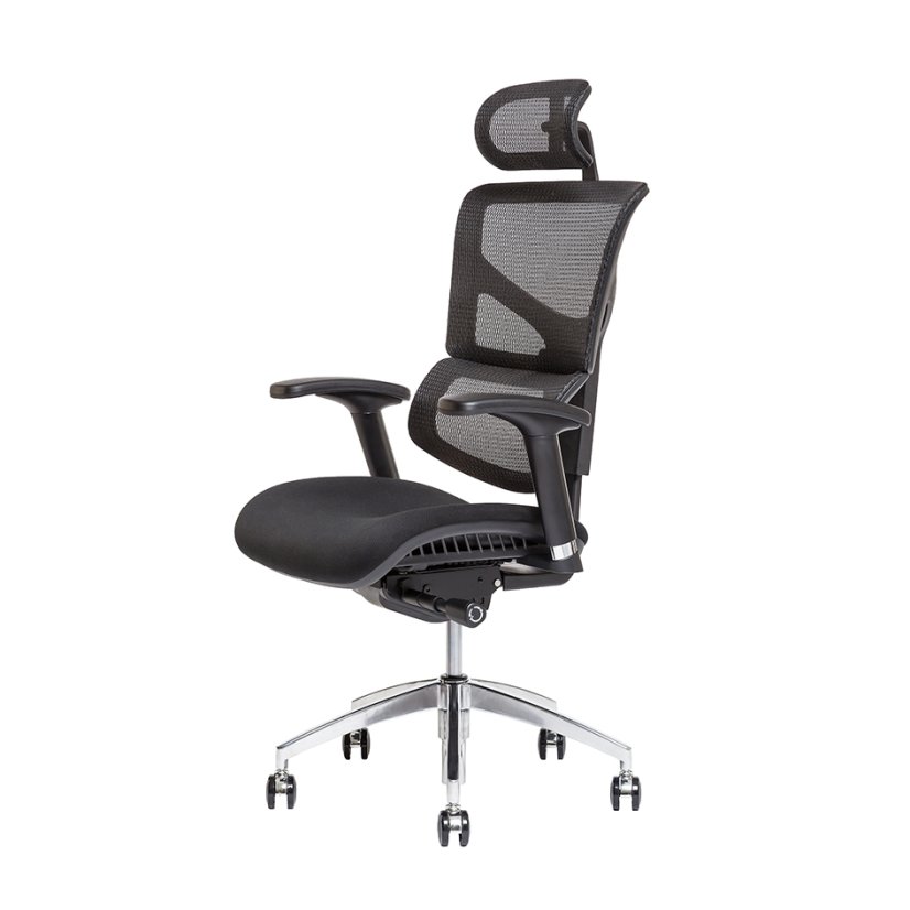 Kancelárska ergonomická stolička MEROPE SP — viac farieb, nosnosť 135 kg - Čalúnenie MEROPE SP: Modrá