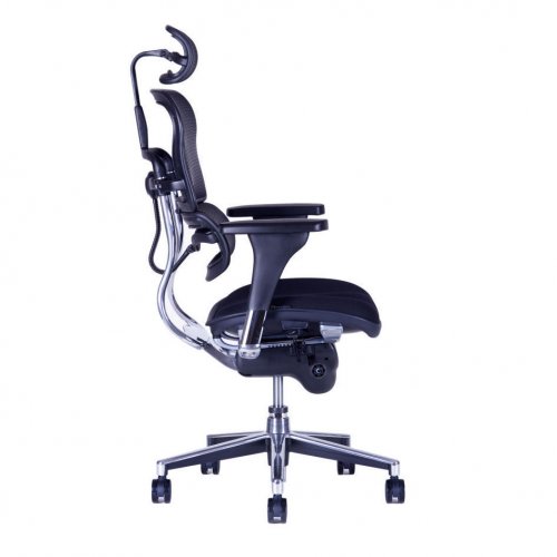 Kancelářská židle na kolečkách Office Pro SIRIUS – s područkami i podhlavníkem, nosnost 130 kg