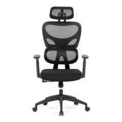 Kancelářská otočná židle LEVI II - látka, síť, černá Autronic