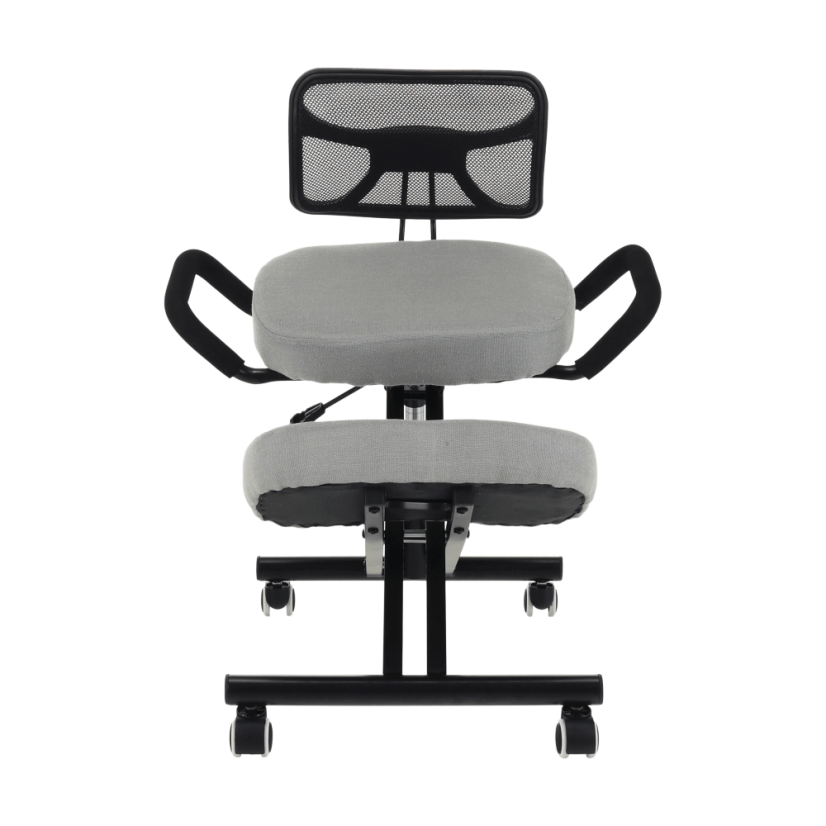 Ergonomická kľakačka RUFUS – Čierna, Látkový poťah