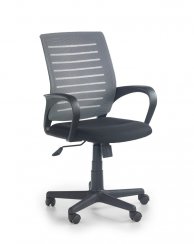 Kancelářská otočná židle SANTANA - látka, černá/šedá