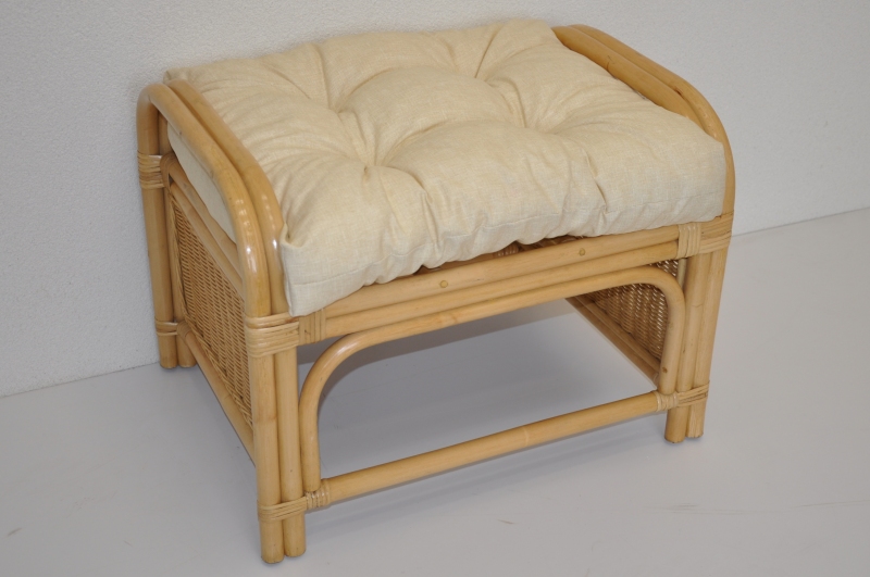 Taburet KARAS — ratan, medová / více barev