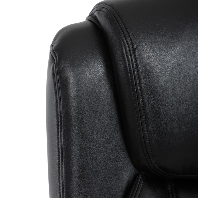 Kancelárske kreslo METRIX  — sivá/ čierna ekokoža, nosnosť 150 kg - Farebné prevedenie: Šedá ekokoža