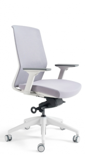 Kancelářská ergonomická židle BESTUHL J17 WHITE — více barev - Barevné provedení J17 WHITE: Červená