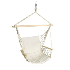 Závěsné křeslo Vint 2 NEW – 90x107 cm, bílá Kondela