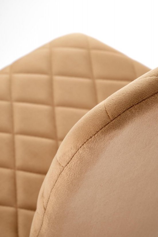 Jedálenská stolička TIMO — kov, látka, béžová