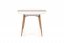 Jídelní kulatý rozkládací stůl EDWARD – 120x100x75 (+80), dub sonoma, bílá