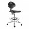 Dielenská pracovná stolička WORKER – čierna, nosnosť 130 kg