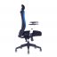 Kancelářská židle na kolečkách Office Pro CALYPSO XL SP4 – s područkami a podhlavníkem - Čalounění Calypso: Modrá 14A11
