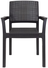 ALBA plastové křeslo - grafit