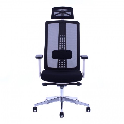 Kancelárska ergonomická stolička Sego SPIRIT W — biela, nosnosť 130 kg