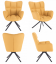 Designové otočné relaxační křeslo KOMODO — kov, více barev - Barevné varianty křesla KOMODO: Žlutá/černá