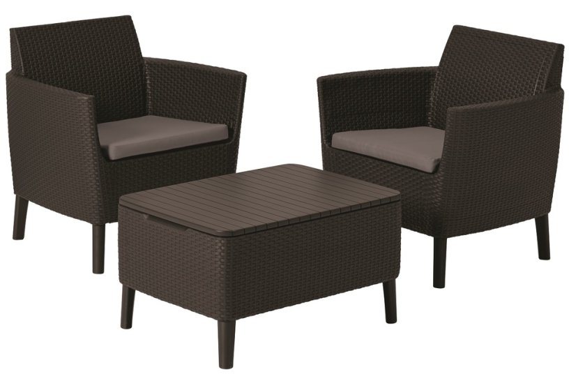 Zahradní set SALEMO balcony — umělý ratan, více barev