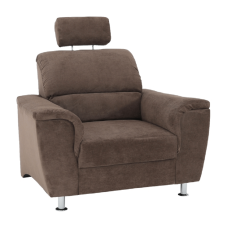 Relaxační křeslo SANTIAGO—  látka, hnědá Kondela