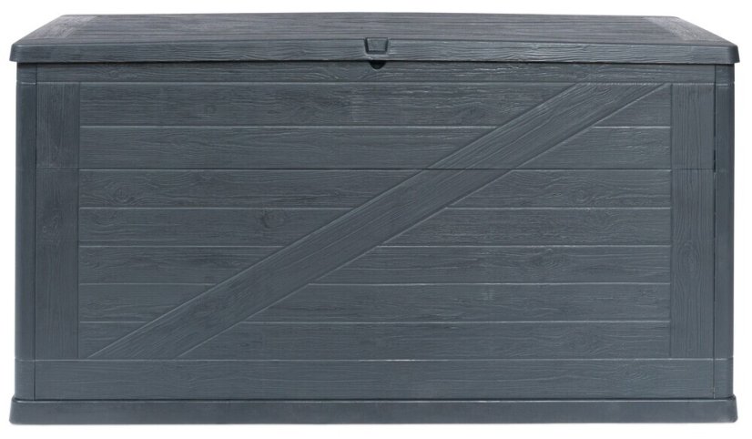 WOOD zahradní plastový úložný box 420 L - grafit