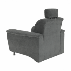Relaxační křeslo SANTIAGO—  látka, šedá Kondela