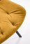 Otočná sametová stolička BECKY horčičková – moderný komfort v elegantnom štýle Halmar