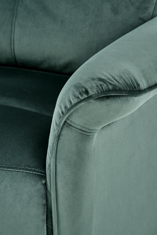 TV křeslo SEMIR s elektrickým polohováním - látka, zelená Halmar