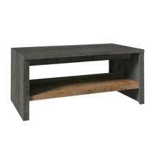 Konferenčný stolík MONTANA — 120x60x53, dub lefkas tmavý/smooth šedý