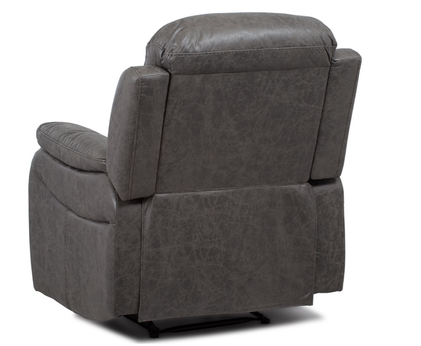 TV polohovatelné křeslo ROGIL - látka, šedá, nosnost 130 kg