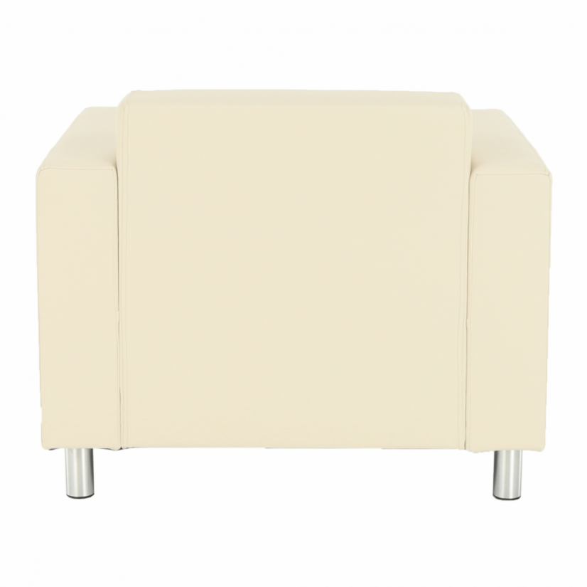 Relaxační křeslo HOMKER— ekokůže/béžová Kondela