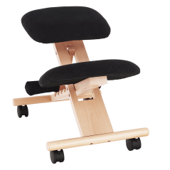 Ergonomická kľakačka GROCO – Čierna/Látka Buk