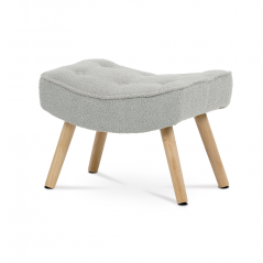 Relaxační křeslo ušák PARIS– masiv, látka, šedá Autronic