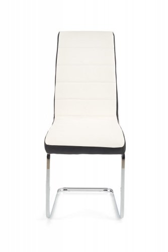 Jídelní židle JAN – ekokůže, bílá / černá