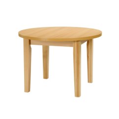 Kulatý jídelní stůl FIT 110 – 110x 110 cm (+ rozklad 35 cm), odolné lamino, víc barev