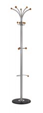 Stojanový věšák PANAMA - 180 cm, kov, dřevěné prvky, kámen Halmar
