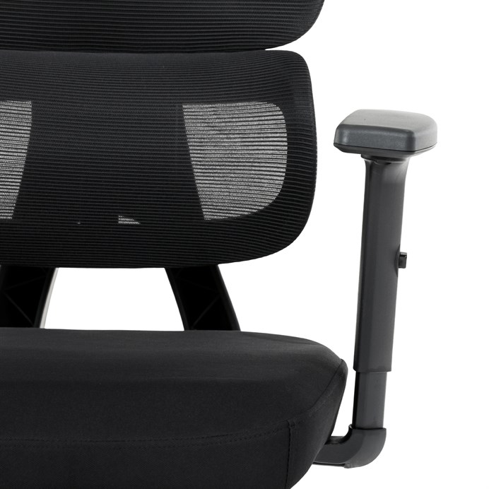 Kancelárska stolička SYNCRO – sieťovina, čierna