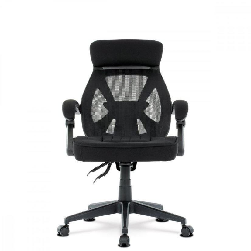 Kancelárska ergonomická stolička FOREX – látka, sieť, čierna