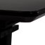 Jídelní rozkládací stůl HOWARD –⁠ 110x75 (+40), sklo, černý