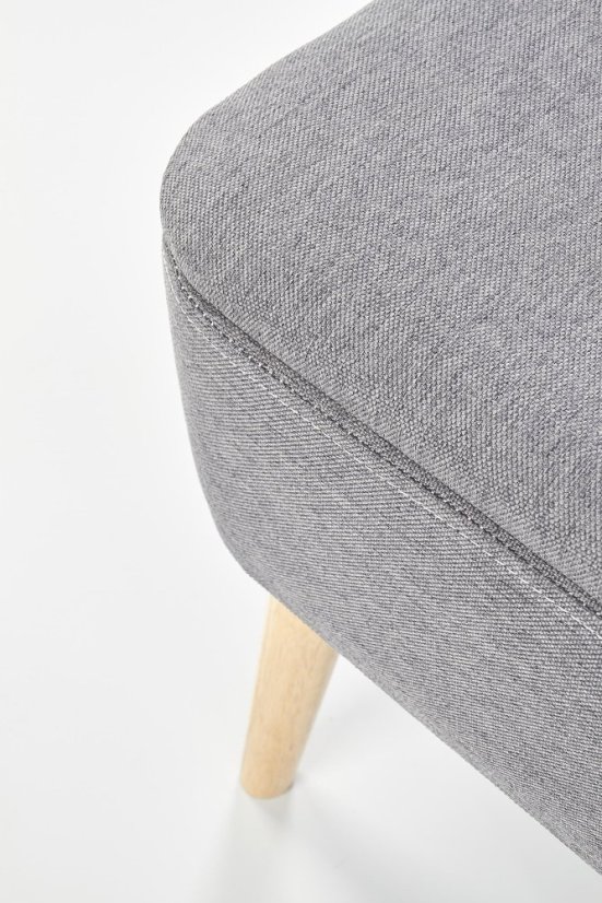 Set taburetov PULA s úložným priestorom– masív, látka, sivá