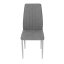 Industriální jídelní židle LENA Autronic – šedá látka, kovové nohy