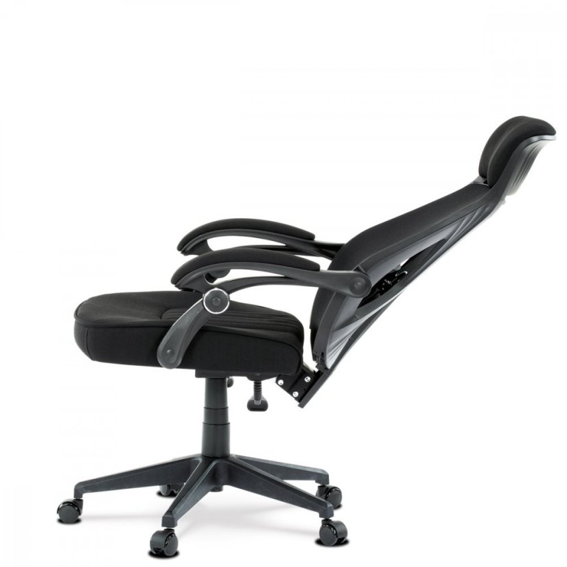 Kancelárska ergonomická stolička FOREX – látka, sieť, čierna