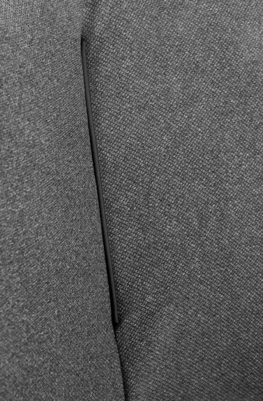 Jedálenská stolička ALAVO –⁠ kov/látka, sivá