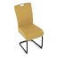 Štýlová žltá jedálenská stolička NIKA s látkou Autronic