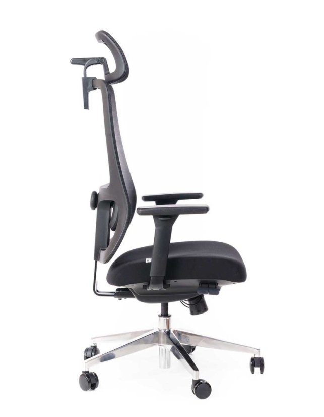 Kancelářská ergonomická židle Sego STRETCH New— černá Sego