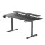 Elektricky výškově nastavitelný pracovní stůl HIGHLANDER XXL BLACK, 160x70 cm Lama Plus