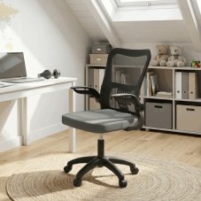 Dětská židle NINA – Šedá síťovina, houpací mechanismus Autronic