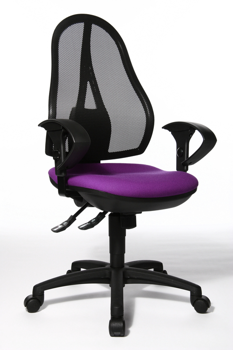 Ergonomická židle na kolečkách Topstar OPEN POINT SY – více barev Topstar - Čalounění Top Star: G26 - modrá