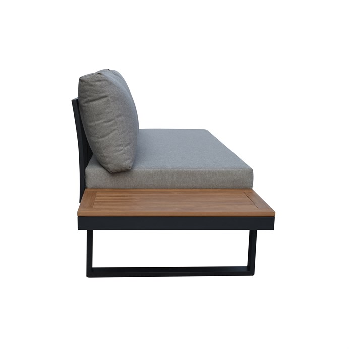 Zahradní sestava ALUTEX II –  hliník, látka, šedá Autronic