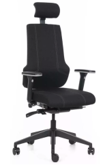 Kancelárska stolička HEALTH, čierna – stolička pre zdravé sedenie MERCURY STAR