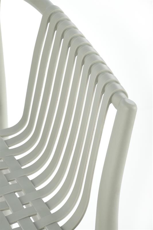 Plastové křesílko ROBBIE — šedá Halmar