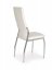 Jídelní židle RAINER – ocel, ekokůže, více barev - Čalounění RAINER: Bílá