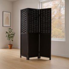 Elegancia v priestore: Čierny drevený paraván LIVARO Autronic