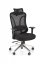 Kancelárska ergonomická stolička GILBERTO — kov, látka, sieť, čierna