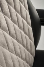 Kancelárske kreslo GANDALF — ekokoža, čierna / šedá