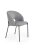 Jedálenské kresielko NOODL— látka, sivá